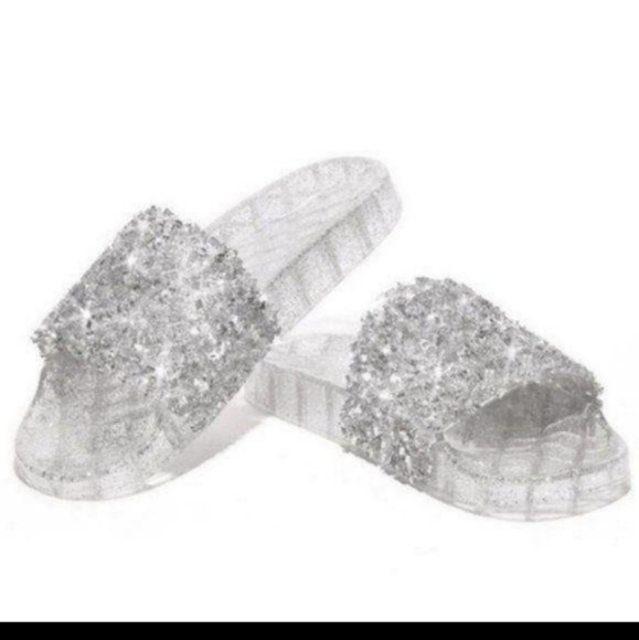 Embellished Sparkle Slides - Picture 3 of 4